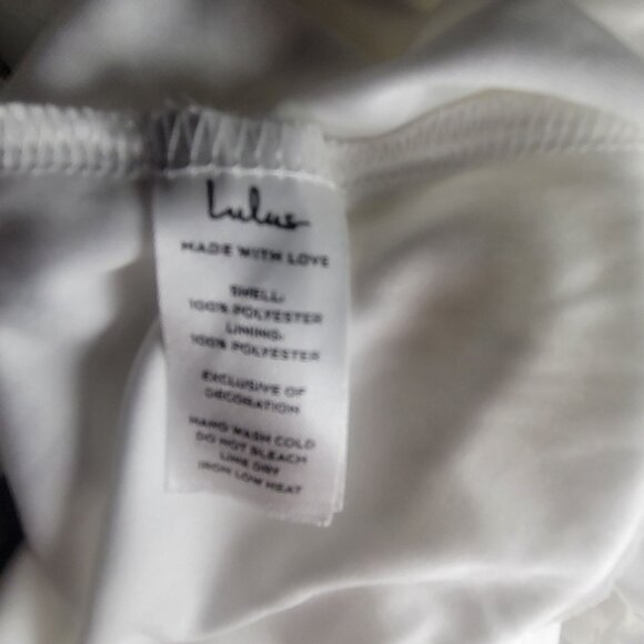 Lulus White Look So Sweet White Embroidered Lace Mini Dress Size S - Picture 5 of 8